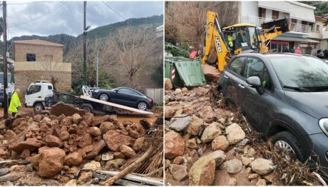 Κακοκαιρία: Προβλήματα Από Τις Ισχυρές Βροχές Και Τα Χιόνια