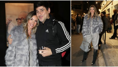 Αθηνά Οικονομάκου: Chic εμφάνιση με total γκρι και τσάντα Balenciaga