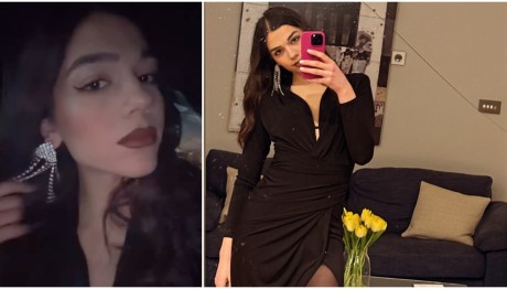 Μελίνα Νικολαΐδη: Με total black σε βραδινή έξοδο- Τα λαμπερά αξεσουάρ της