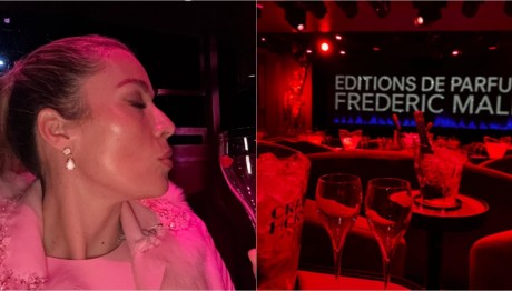 Χρουσαλά: Στο Παρίσι με παραμυθένιο ροζ μίνι φόρεμα