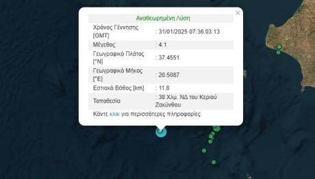 Διπλός Σεισμός Στη Ζάκυνθο