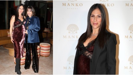 Ανθή Βούλγαρη: Κομψή και chic εμφάνιση στον 8ο μήνα της εγκυμοσύνης της