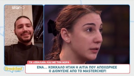 MasterChef Διονύσης: Όσα Είπε Στο Breakfast@Star