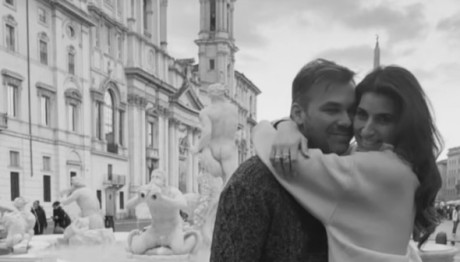 Γιώργος Σαμπάνης - Ιωάννα Σαρρή: Ποζάρουν αγκαλιά στη Ρώμη