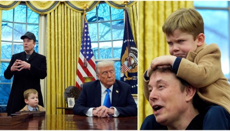 Έλον Μασκ: O 4χρονος γιος του στο Οβάλ Γραφείο- Viral οι γκριμάτσες του