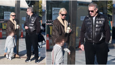 Αμαρυλλίς - Κώστας Ματσίκας: Οικογενειακή βόλτα με τον γιο τους στη Γλυφάδα