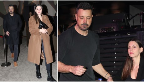 Πέτρος Κουσουλός: Σε βραδινή έξοδο με τη σύζυγό του στα μπουζούκια