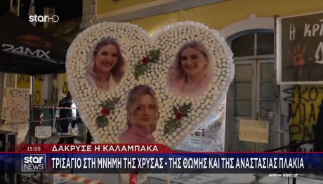 Τέμπη: Τρισάγιο Στην Καλαμπάκα Για Τις Αδερφές Πλακιά