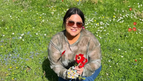 Δανάη Μπάρκα: Η σπάνια φωτογραφία με τον μπαμπά της