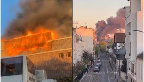 Μεγάλη Φωτιά Σε Κτίριο Στο Παρίσι