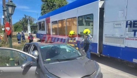 Πάτρα: Σύγκρουση Τρένου Με Αυτοκίνητο - Μία Τραυματίας