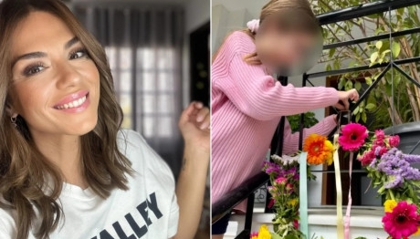 Λασκαράκη: Έφτιαξε Μαγιάτικο Στεφάνι Με Την Κόρη Της