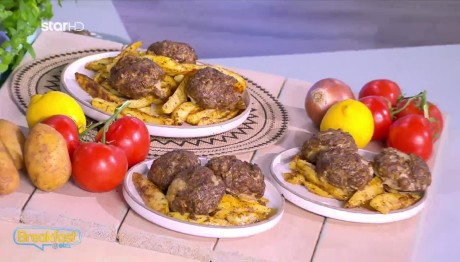 Συνταγή για Μπιφτέκια Γεμιστά Με Κυδωνάτες Πατάτες