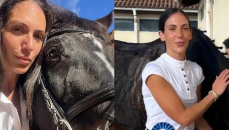 Ανθή Βούλγαρη: Σε αγώνα ιππασίας με τον δύο μηνών γιο της