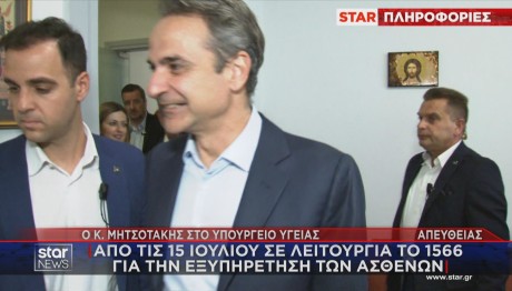 Κυριάκος Μητσοτάκης Υπουργείο Υγείας