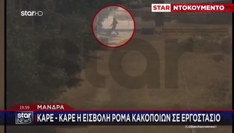 Μάνδρα: Καρέ Καρέ Η Εισβολή Κακοποιών Σε Εργοστάσιο