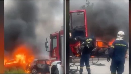 Τροχαίο Στην Καβάλα: 37χρονος Απανθρακώθηκε Μέσα Στο Αμάξι