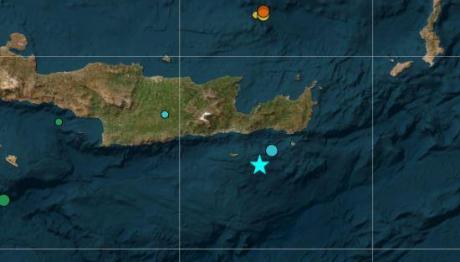 Σεισμός Τώρα στην Κρήτη - Το Μέγεθος Και Το Επίκεντρο