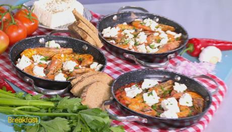 Γαρίδες Σαγανάκι: Δείτε Τη Συνταγή Του Χρήστου Μοίρα