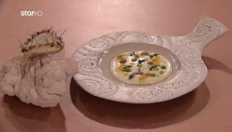 MasterChef: Σαλάχι κονφί με σκορδαλιά, λάδι φυτοπλαγκτόν και kosho