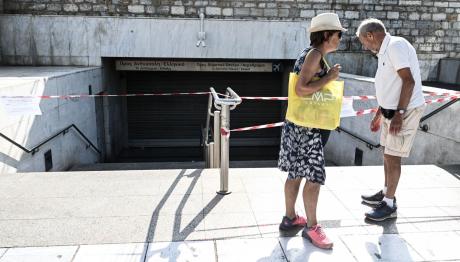 κλειστός ο σταθμός μετρό στο Σύνταγμα