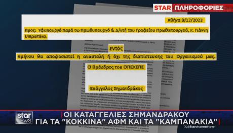 ΟΠΕΚΕΠΕ  επιστολές Σημανδράκου