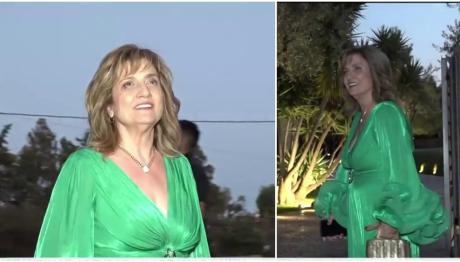 Γάμος Αργυρού - Νίκα: Οι ευχές & το σμαραγδί φόρεμα της μαμάς του γαμπρού