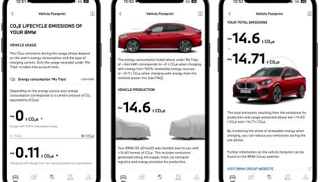 Η εφαρμογή My BMW δείχνει τις εκπομπές CO₂