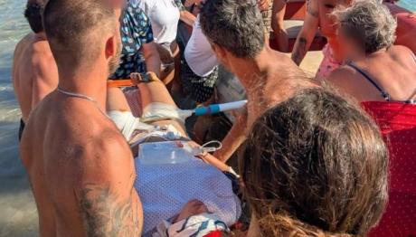 Δονούσα: Κοντάρι Ομπρέλας Καρφώθηκε Σε Λουόμενη