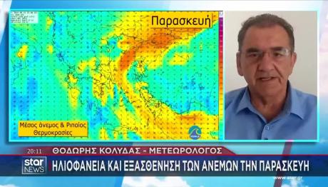 Καιρός: Πτώση Ανέμων Τον 15Αυγουστο