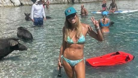 Χρουσαλά: Κολύμπησε Στην Άτοκο Δίπλα Σε Γουρούνια