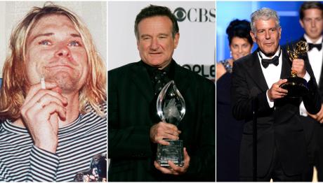 Kurt Cobain Anthony Bourdain Robin Williams