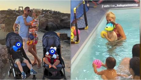 Σπυροπούλου: Κάνει baby swim με τον γιο της Βλάσση