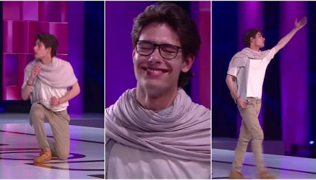 GNTM: Ο Παναγιώτης απήγγειλε ποίημα στους κριτές!