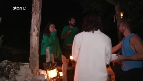 Φάρμα: Το κέρασμα του Δημήτρη στη πράσινη ομάδα!