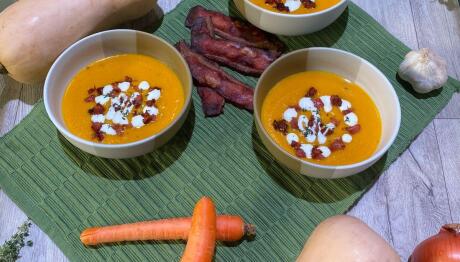 Συνταγή για βελουτέ σούπα με κολοκύθα