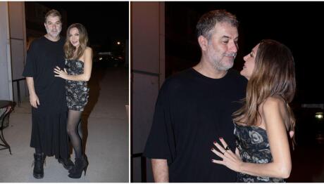 Βανδή- Μπισμπίκης: Αγκαλιασμένοι στην πρεμιέρα του, «Άνθρωποι και ποντίκια»