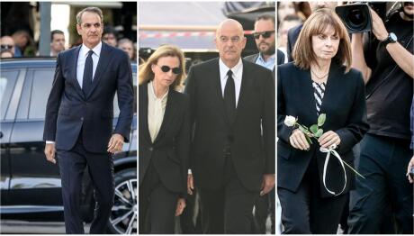 Κηδεία Σαββόπουλου:Σύσσωμος Ο Πολιτικός Κόσμος Στη Μητρόπολη