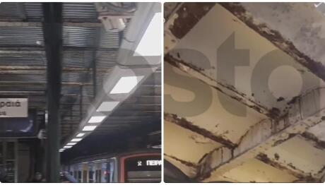 ΗΣΑΠ Μοναστηράκι: Σάπια Σίδερα Πάνω Από Κεφάλια Επιβατών
