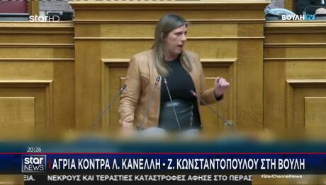 Σκληρή Αντιπαράθεση Γεωργιάδη - Κωνσταντοπούλου Στη Βουλή