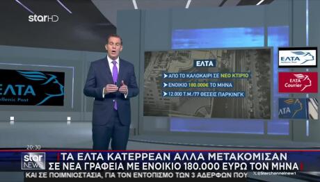 ΕΛΤΑ: Κατέρρεαν Αλλά... Μετακόμισαν Σε Νέα Γραφεία