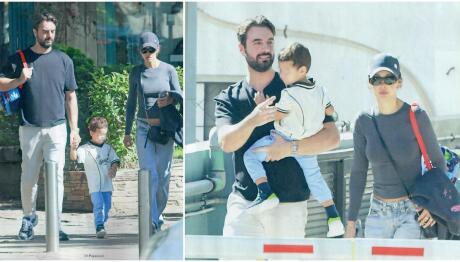 Ελένη Φουρέιρα: Βόλτα στη Γλυφάδα με τον γιο της Ερμή και τον νονό του