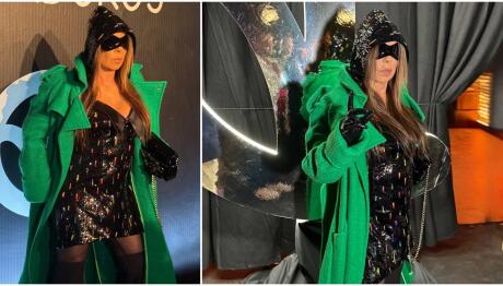 Άντζελα Δημητρίου: H εκκεντρική εμφάνιση της Lady σε επίδειξη μόδας