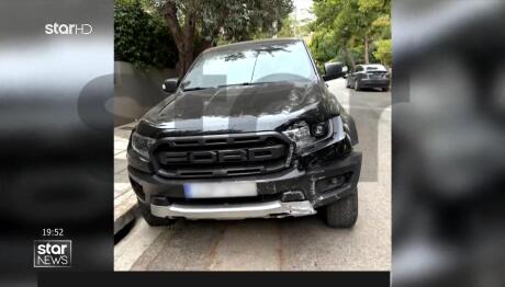 αυτοκίνητο Μπισμπίκη μετά τις ζημιές