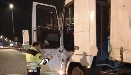 τροχαία έλεγχοι σε φορτηγό