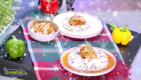 Συνταγή για γλυκόξινο κοτόπουλο με ρύζι