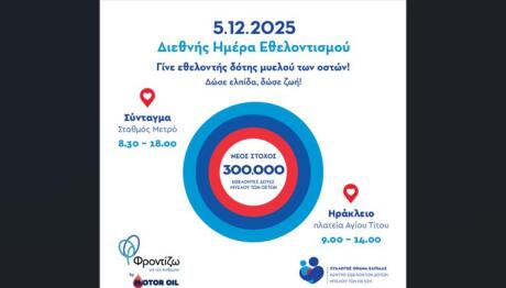 Motor Oil- ΟΡΑΜΑ ΕΛΠΙΔΑΣ: Μαζί Στη Διεθνή Ημέρα Εθελοντισμού