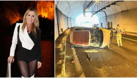 Πηγή Δεβετζή: Τροχαίο στην Εγνατία οδό- Αναποδογύρισε το όχημά της