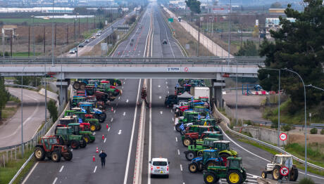 μπλόκο αγροτών εθνική οδός
