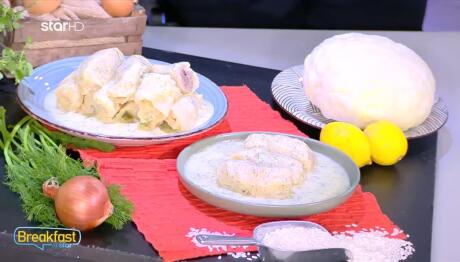 Συνταγή για λαχανοντολμάδες αυγολέμονο